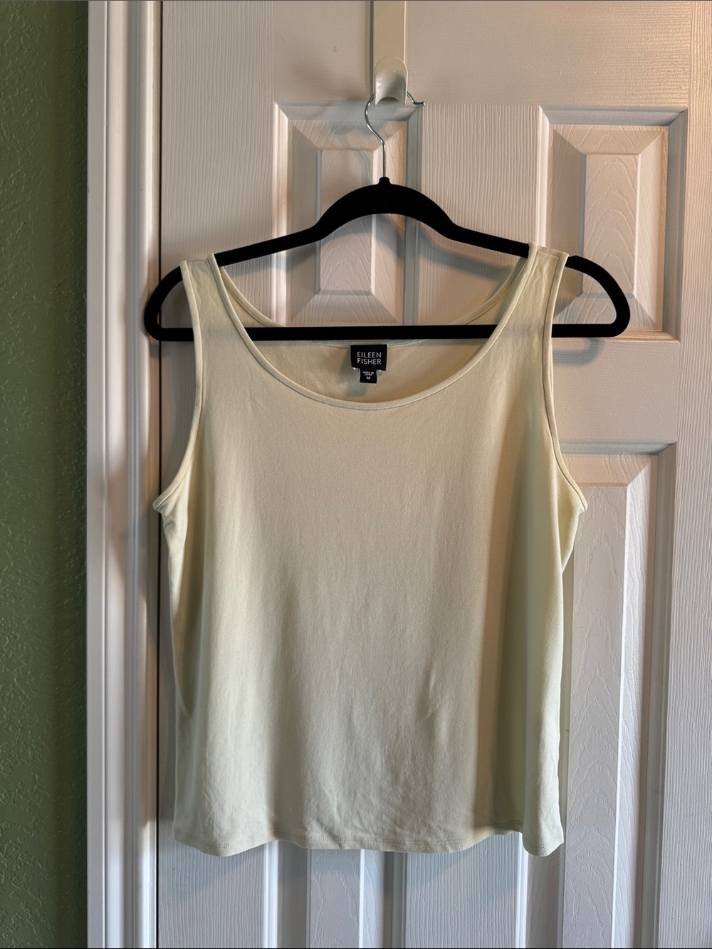 Eileen Fisher Cream Tank Top Silk